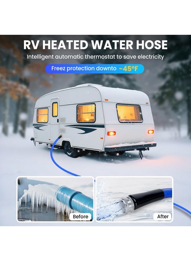 RVSNAIL 100FT Heated Water Hose Ultimate Freeze Protection to -45°F, Features Energy-Saving Thermostat, Garden Water Hose Perfect for for RV, Trailer,Garden,Home - Image 2