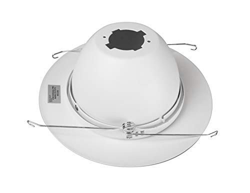 NICOR Lighting 6 inch White Recessed Eyeball Trim Designed for 6 inch Housings (17506WH) - Image 5
