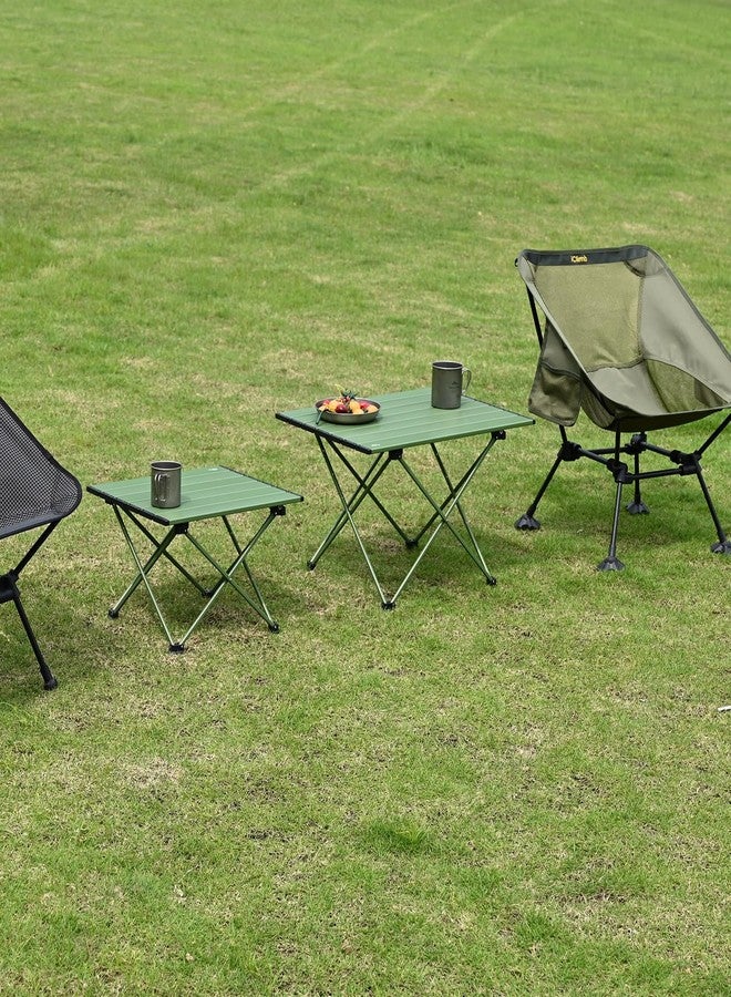 iClimb Ultralight Compact Camping Folding Table with Carry Bag (Green - S) - Image 2
