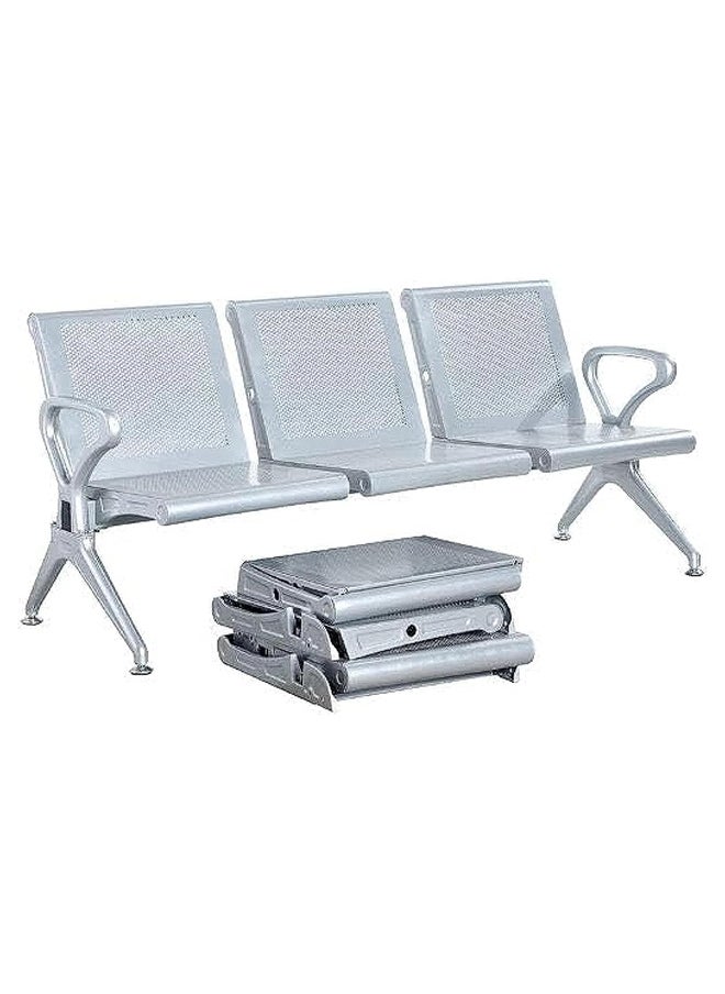 MAF furniture - Chair With Metal Frame And Armrests For Airports, Offices, Hospitals, And Schools, Among Other Places Maf-6083 - Image 1