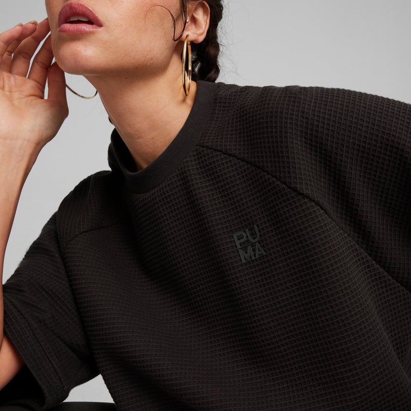 PUMA INFUSE Womens Black Relaxed T-shirt - Image 3