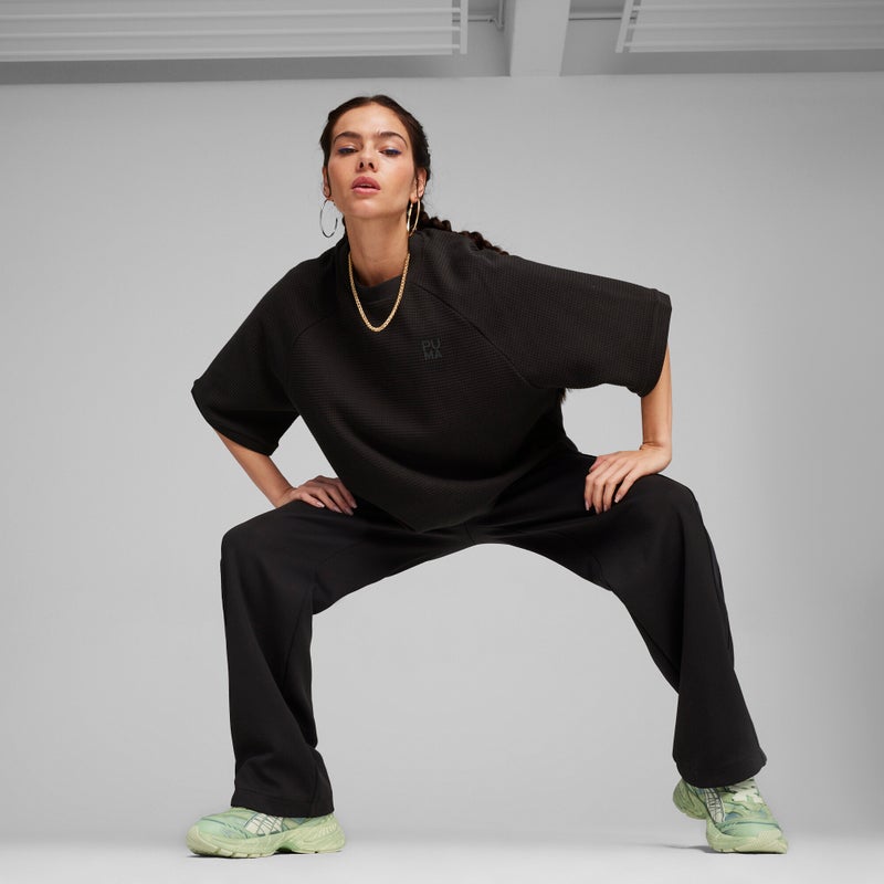 PUMA INFUSE Womens Black Relaxed T-shirt - Image 2