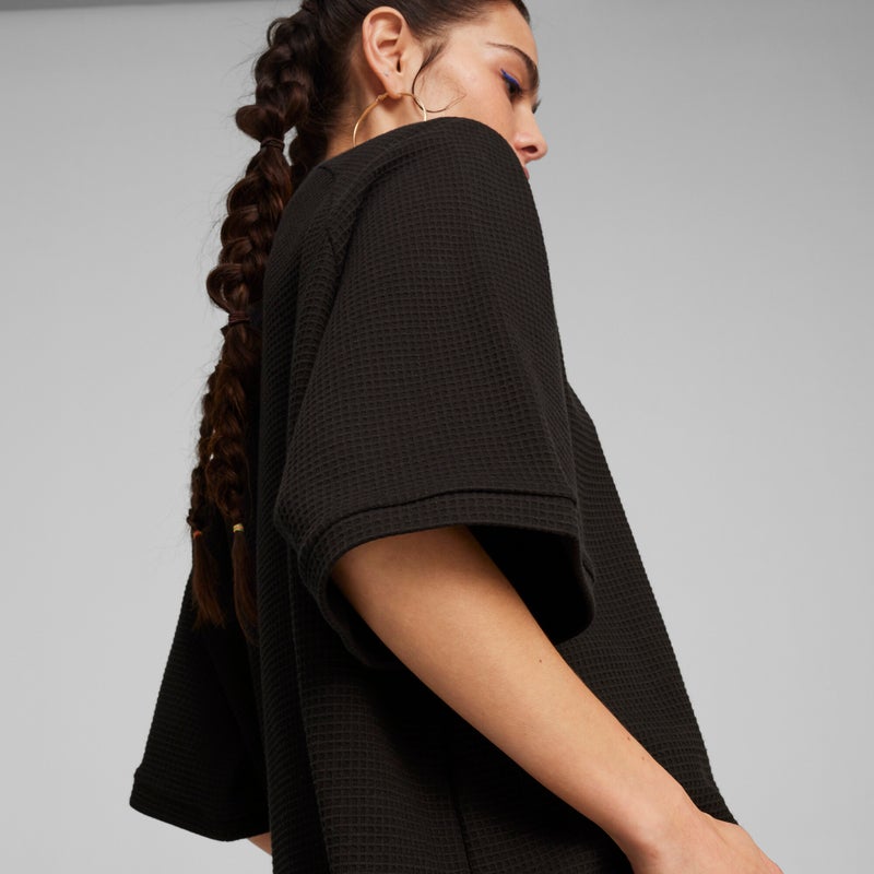 PUMA INFUSE Womens Black Relaxed T-shirt - Image 4