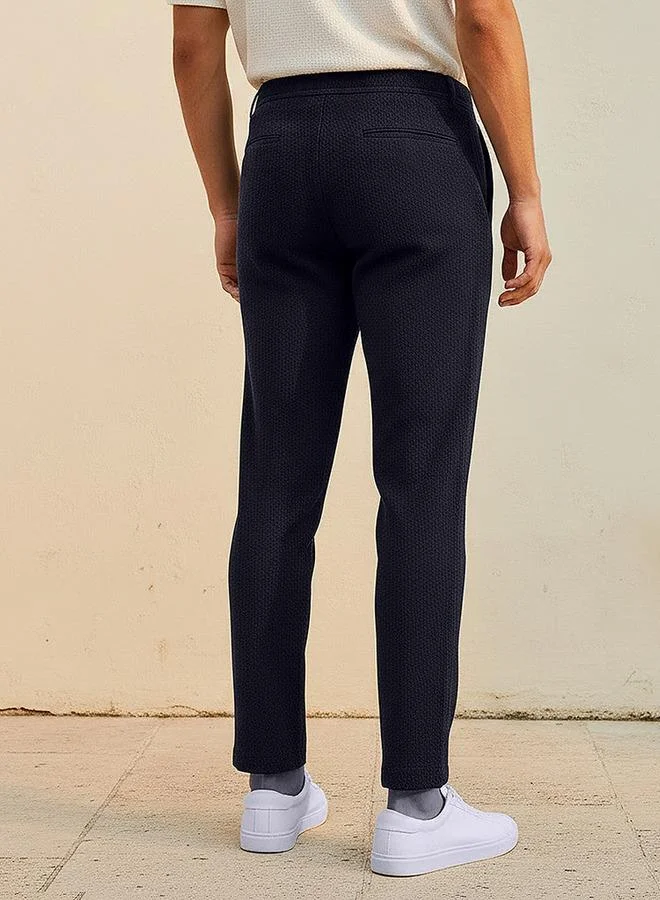 Splash FAV NAVY Men Regular Fit Trousers for Men | Best Price UAE