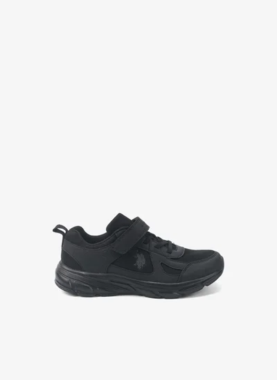 U.S. Polo Assn. Kids' Black Velcro Strap Sneakers Shoes - Comfy, Cushioned Sole for All-Day Play!