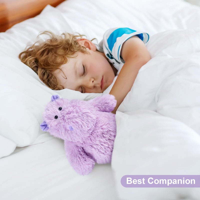 SuzziPals Warmable Hippo Stuffed Animals, Microwavable Stuffed Animal Heating Pads for Period & Stress Relief, Heatable & Coolable Hippopotamus Plush Toy, Cute Plushies Gifts for Kids & Women - Image 5