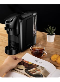 ET-LIFE 19Bar 3-in-1 Capsule Espresso Coffee Maker for Nespresso/Dolce Gusto/Coffee Powder 600ml 1450W ST-511 Black  - Image 5