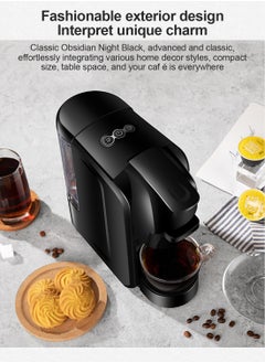 ET-LIFE 19Bar 3-in-1 Capsule Espresso Coffee Maker for Nespresso/Dolce Gusto/Coffee Powder 600ml 1450W ST-511 Black  - Image 3