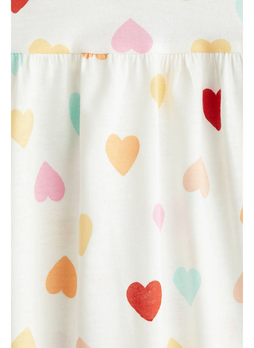 اتش اند ام Patterned Cotton Dress