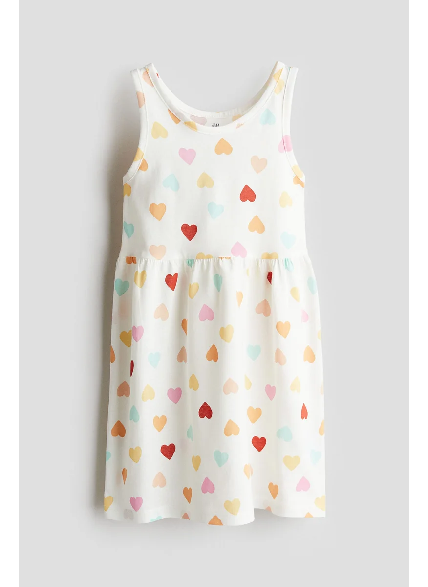 اتش اند ام Patterned Cotton Dress