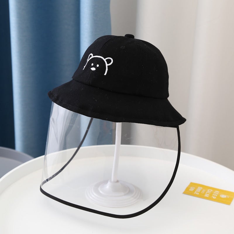 Baby Anti-droplet Cap Spring and Autumn Thin Baby Boys and Girls Detachable Epidemic Prevention Fisherman Cap Children's Mask Face Cover Protection - Image 1