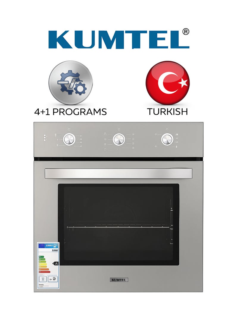 كومتيل فرن بلت ان كهرباء - تركى - مقاس 60*60 سم  - قوة 2000 واط - 60 لتر - 4+1 برامج مرأة - A6-SF2M - Image 1