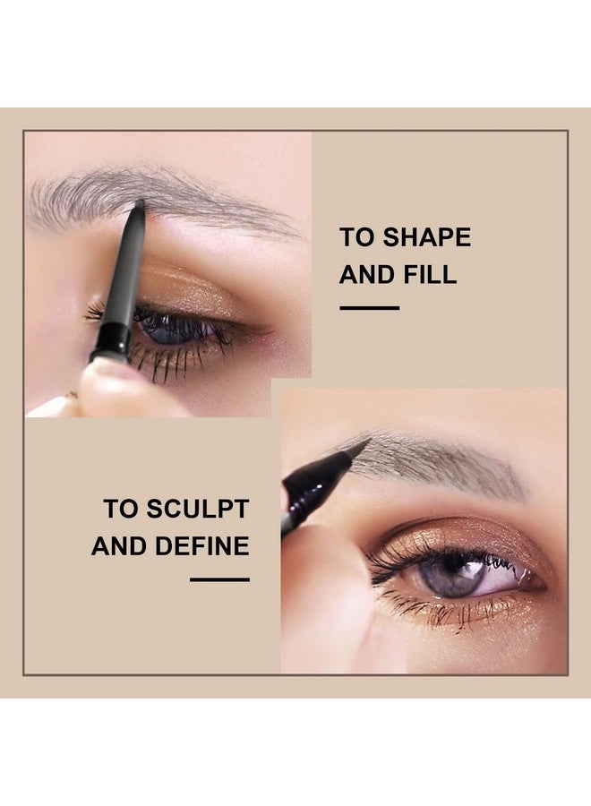 ميوزك فلاور قلم حواجب ميوزيك فلاور 2 في 1 مايكرو بليدنج، لون 1.5 مم، مقاوم للماء، يدوم 24 ساعة (3# رمادي غامق) - Image 3