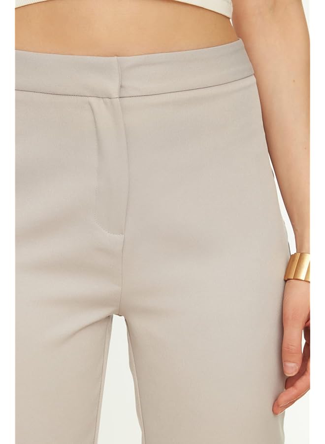 ترينديول بنطلون نسائي أساسي بخصر عالٍ وساق مستقيمة - Image 5