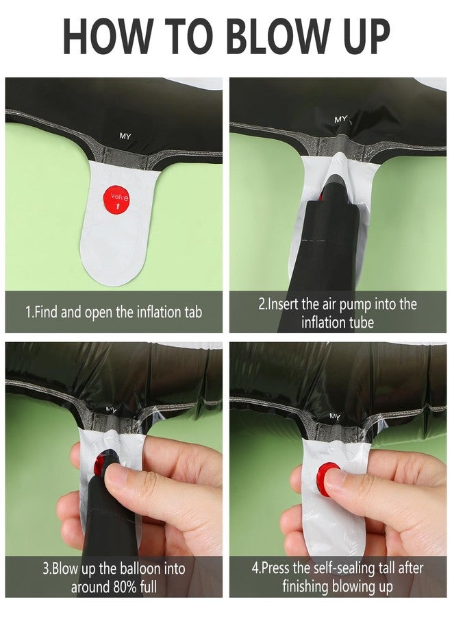 EVERMARKET 5 Pieces 30 Inches Horse Balloon Horse-Shaped Balloons Aluminum Foil Horse Themed Party Balloons Horse Themed Balloon Decorations for Birthday Baby Shower Cowboy Party - Image 3