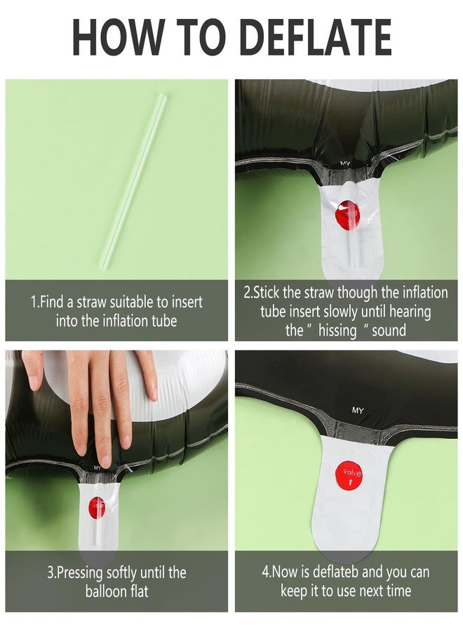 EVERMARKET 5 Pieces 30 Inches Horse Balloon Horse-Shaped Balloons Aluminum Foil Horse Themed Party Balloons Horse Themed Balloon Decorations for Birthday Baby Shower Cowboy Party - Image 4