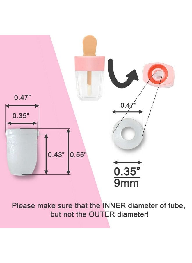 ANZKA Rubber Inserts For Lip Gloss Tubesleakproof Clear Lip Glaze Tube Plugsreusable Stoppers For Mascara Dnd Eyeliner Tubesbulk 9Mm 0.35~0.36 Inch Cosmetic Insert15 Pcs - Image 2