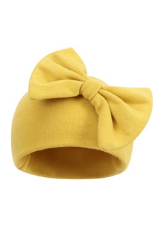 Generic Newborn Bowtie Fetal Hat Set Yellow  - Image 1