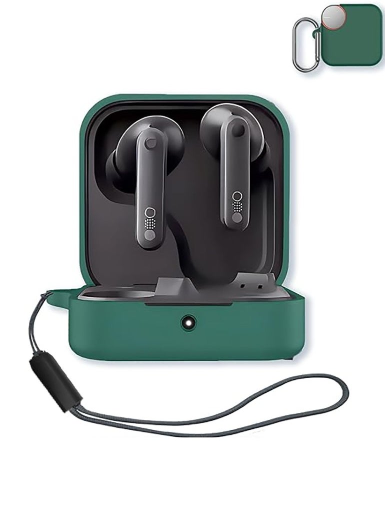 Generic Silicone Protective  Case Cover for CMF  Nothing Buds Pro2 with Keychain  (Green)  - Image 1