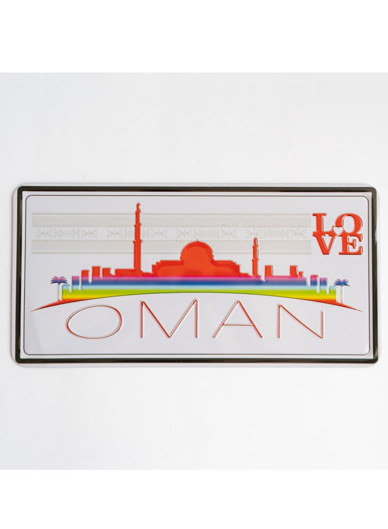971MEDIA Oman Metal Sign For Home, Kitchen, Cafes, Walls - Image 1