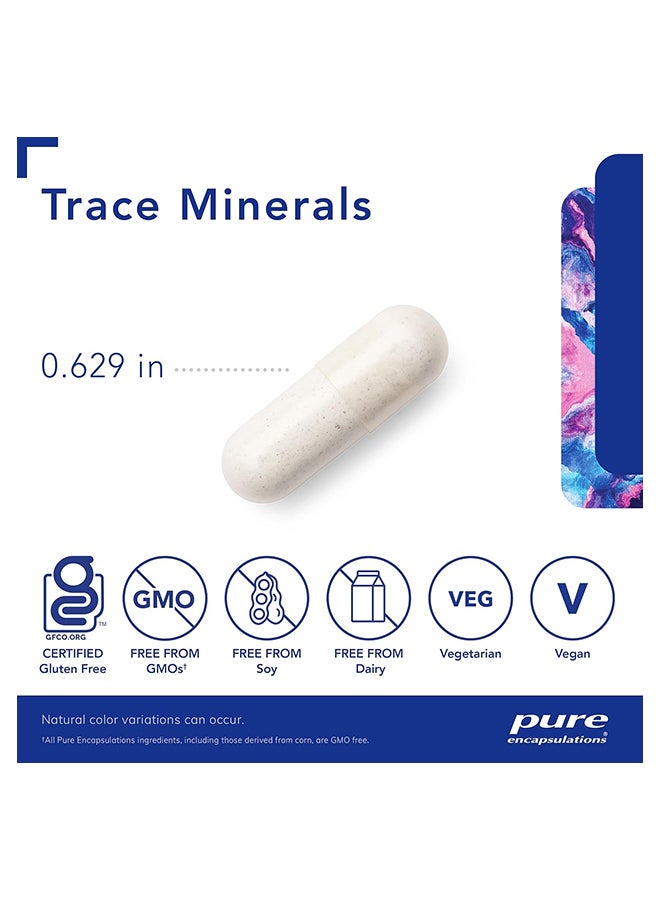Pure Encapsulations Trace Minerals 60 Capsules - Image 3