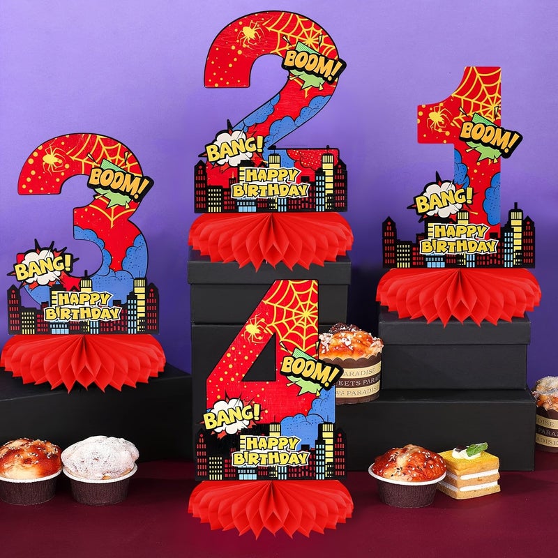 Model 3 Digital Spider Honeycomb Ornaments Cute Paper Craft Decorative Signs - Image 4