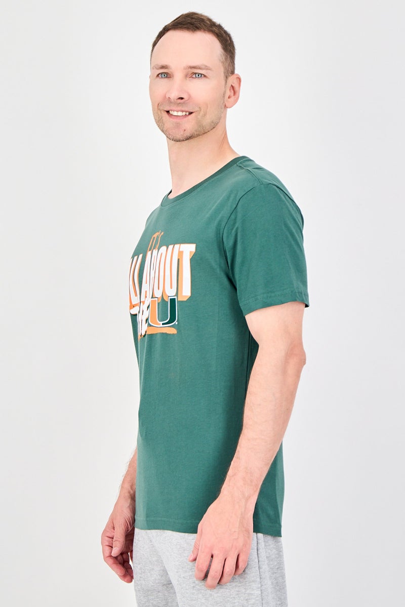 Fanatics Men Sportswear Fit Mars Hill University Short Sleeve Basketball T-Shirt, Dark Green - Image 2