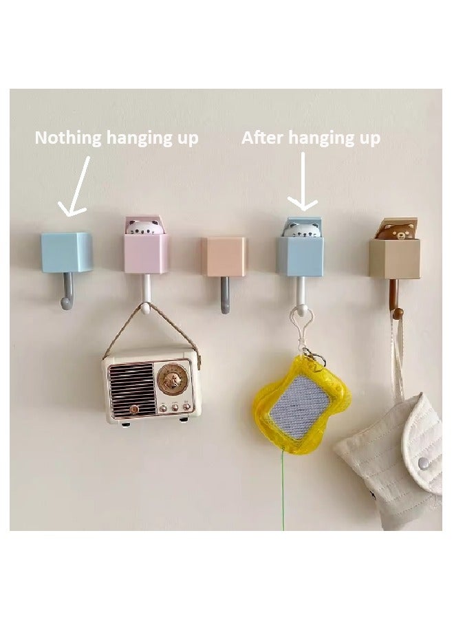 2 قطعة من قطع الكرتون لطيف هوكس القط -مثبتة على الحائط هوكس زخرفية للمنزل - Image 2