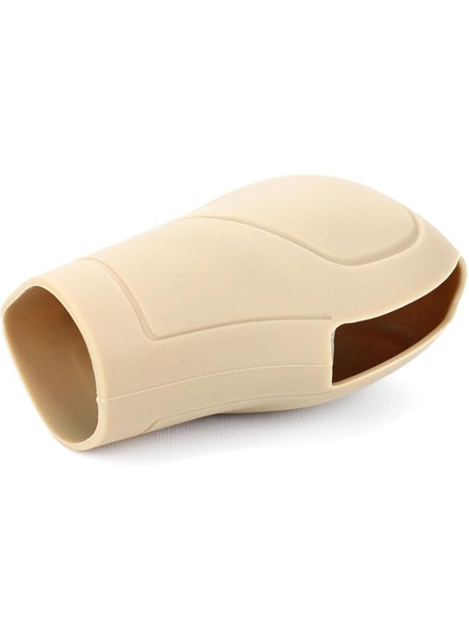 Generic Silicone Non Slip Car Gear Shift Knob Cover - Beige - Image 2