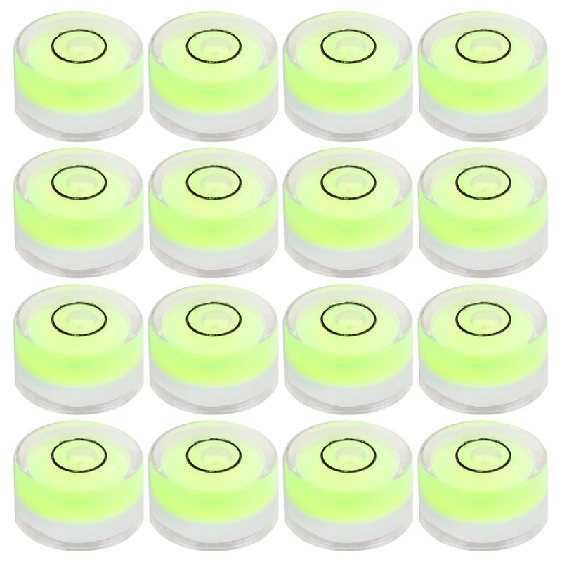 16Pcs Circular Bubble Level Set 15Mm Diameter Green Precision Measuring Tool - Image 2