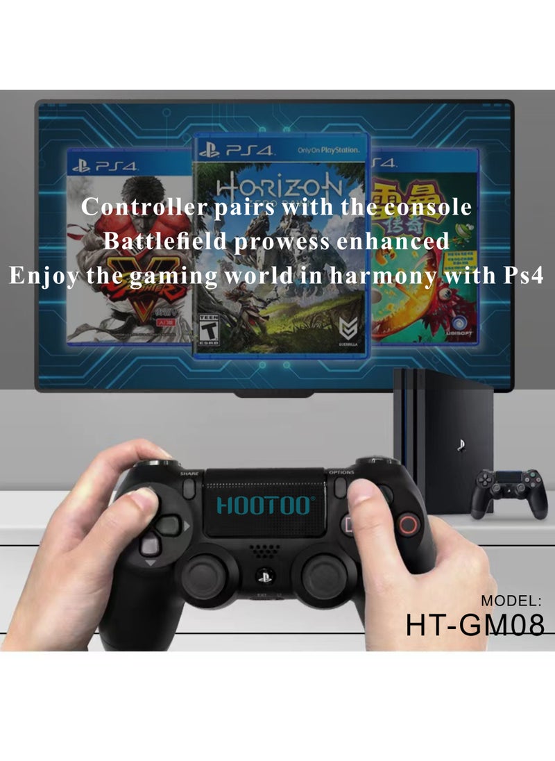 HooToo - Sony PlayStation 4 wireless controller from Hootoo. PS4 controller with built-in battery, PlayStation 4 controller with built-in microphone, PlayStation 4 controller with headphone jack, analog sticks, and precision triggers. Powerful PlayStation 4 controller that can be paired with your phone via Bluetooth. Original PlayStation 4 controller from Hootoo. - Image 1
