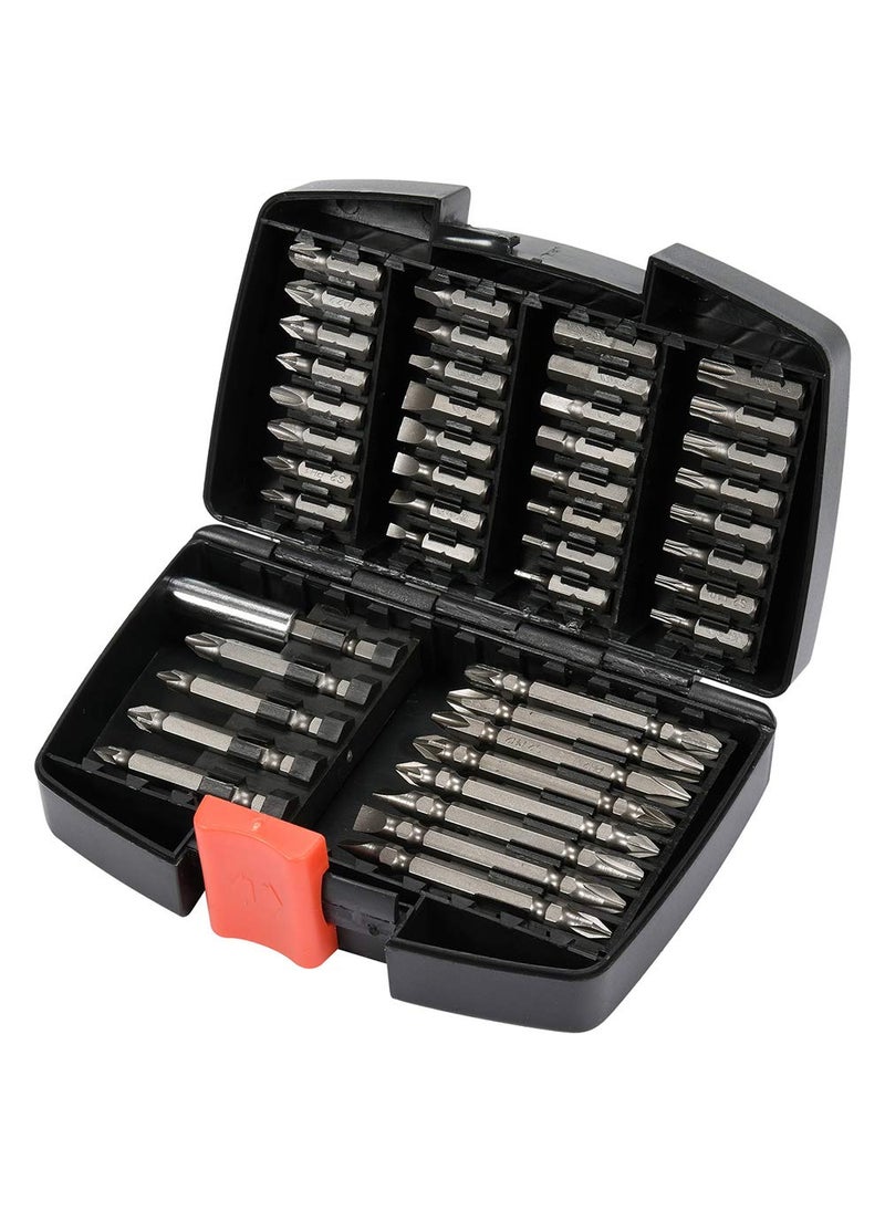 Yato Yato YT-04620 Stainless steel Screwdriver Bit Set of 45 Pieces for 1/4 Inch drive|AISI S2 steel Screwdriver Bits for Drill, Furniture Carpenter, Electrician|Home & Professional Car Automotive tool kit  - Image 2
