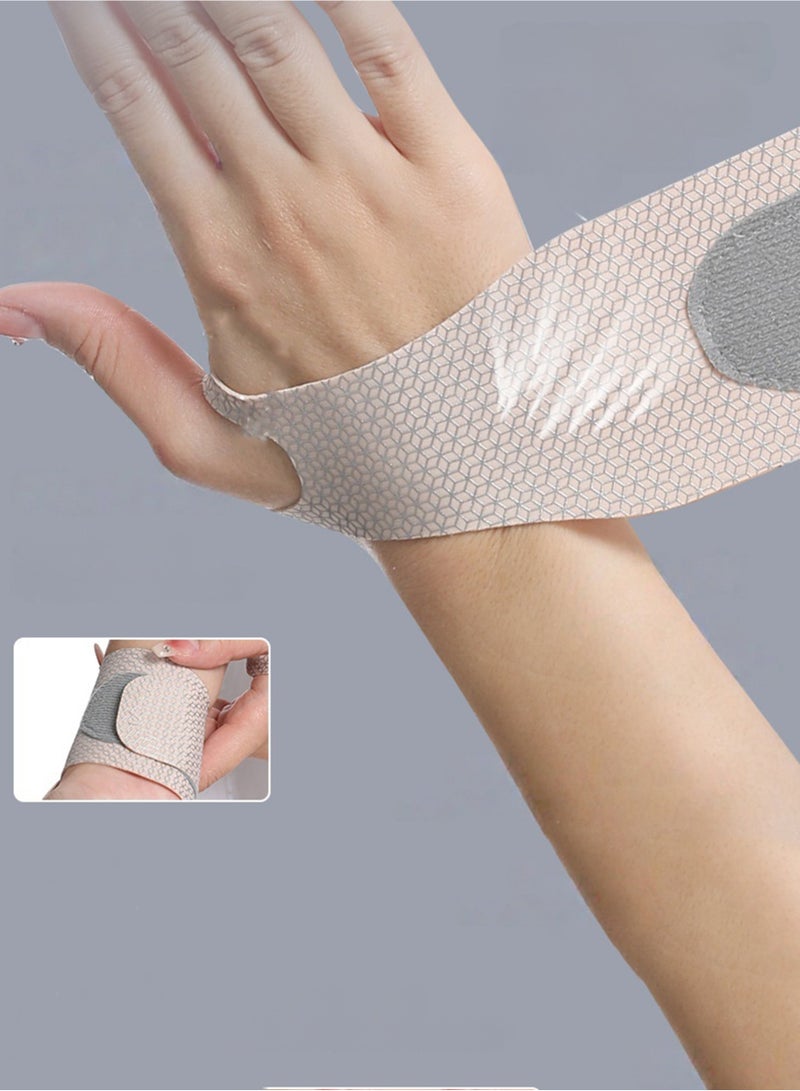 2 قطعة دعامة معصم رفيعة للغاية لدعم النفق الرسغي ، وتخفيف الآلام ، والتهاب المفاصل ، والتهاب الأوتار ، ولفائف المعصم المرنة لليدين اليمنى واليسرى - ضغط ودعم لعشاق اللياقة البدنية (لون البشرة) - Image 3
