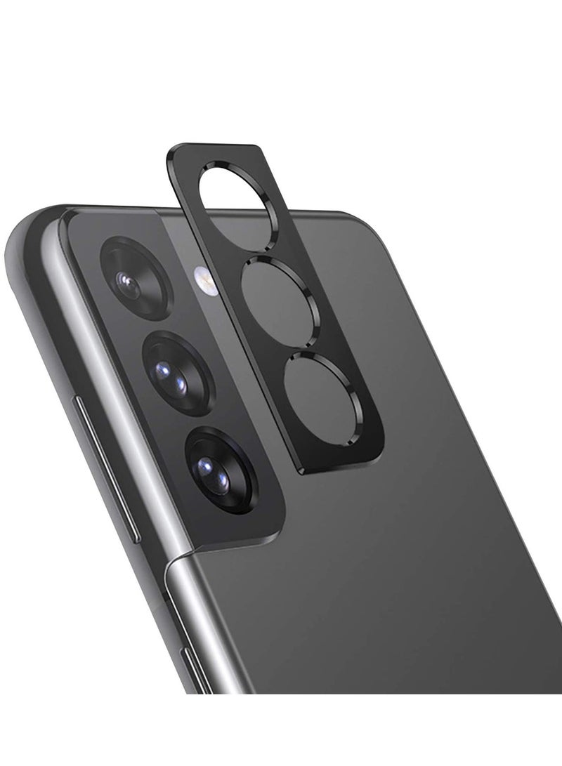 KASTWAVE Camera Lens Protector for Samsung Galaxy S21 Plus, 2 Pack Camera Lens Protector Ring Cover, High-Grade Metal Material Anti-Fall Wear Resistant 360 Degree Protection - Black - Image 1