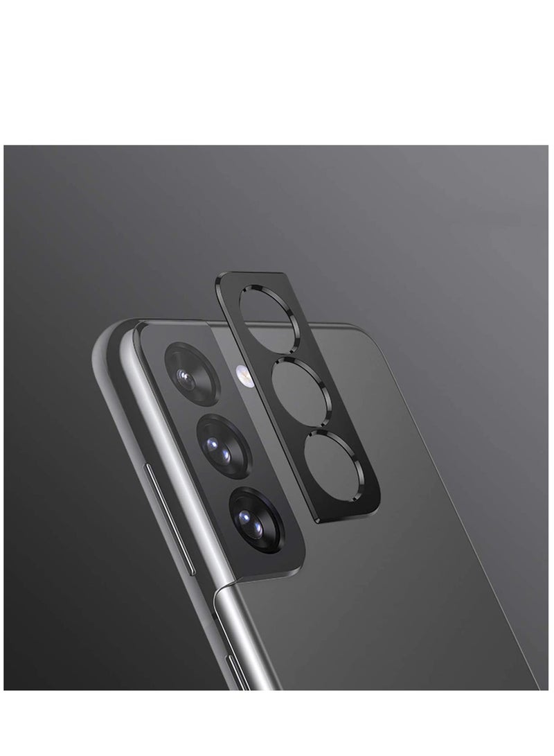 KASTWAVE Camera Lens Protector for Samsung Galaxy S21 Plus, 2 Pack Camera Lens Protector Ring Cover, High-Grade Metal Material Anti-Fall Wear Resistant 360 Degree Protection - Black - Image 3