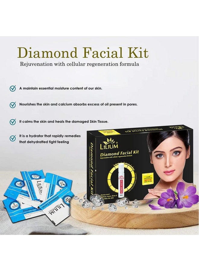 Lilium Diamond & Gold Facial kit Pack of 2 For Nourishes Skin and Cellular Renew Activation System, 120g - Image 3