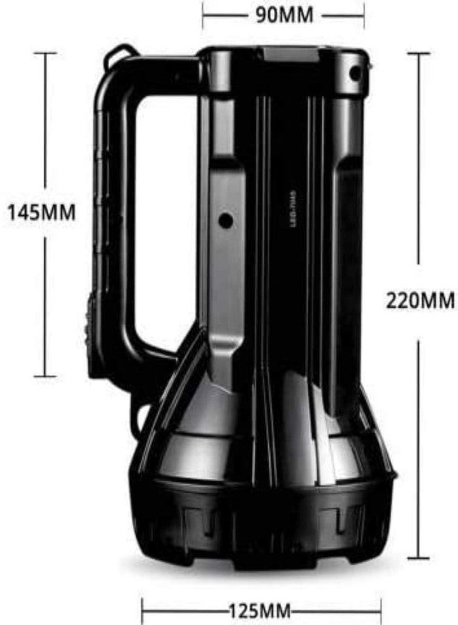 Care4 Care 4 Rechargeable Long Range searchlight Handled Torch Light for Home and Outdoor (Black) - Image 2