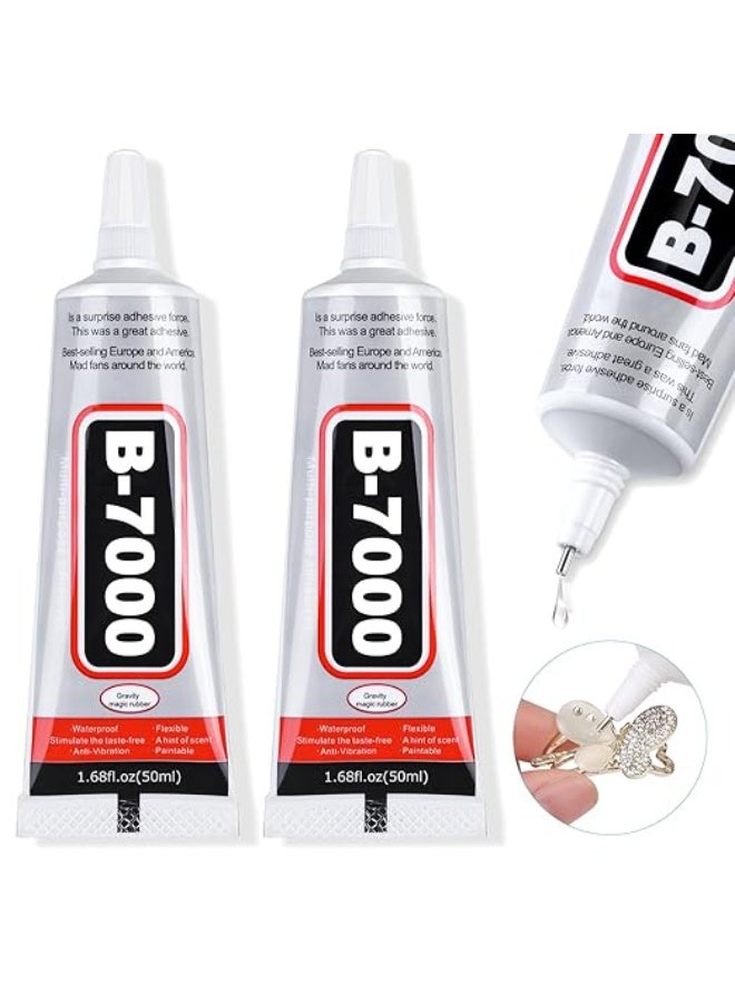 Generic B-7000 Super Glue Industrial Strength Adhesive B7000 Glues Paste for Rhinestones Crafts Clothes Shoes Fabric Jewelry Making Cell Phones Tablet Wood Rubber  - Image 1