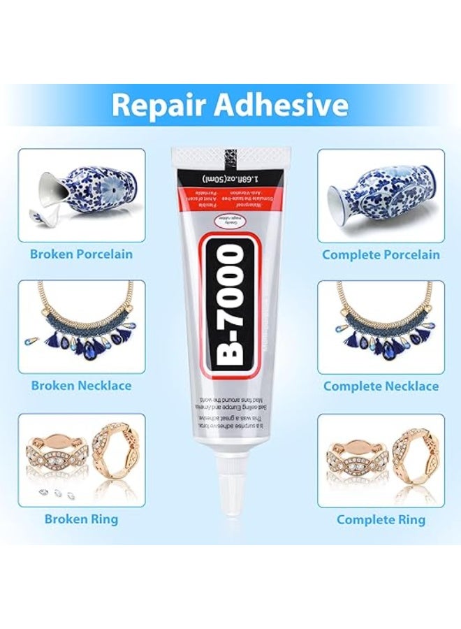 Generic B-7000 Super Glue Industrial Strength Adhesive B7000 Glues Paste for Rhinestones Crafts Clothes Shoes Fabric Jewelry Making Cell Phones Tablet Wood Rubber  - Image 3