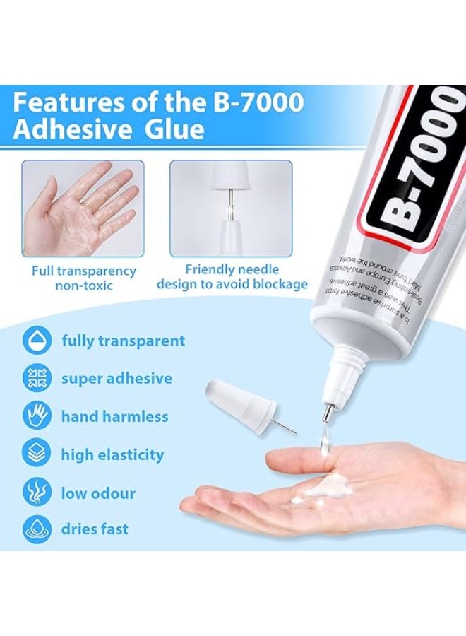 Generic B-7000 Super Glue Industrial Strength Adhesive B7000 Glues Paste for Rhinestones Crafts Clothes Shoes Fabric Jewelry Making Cell Phones Tablet Wood Rubber  - Image 2