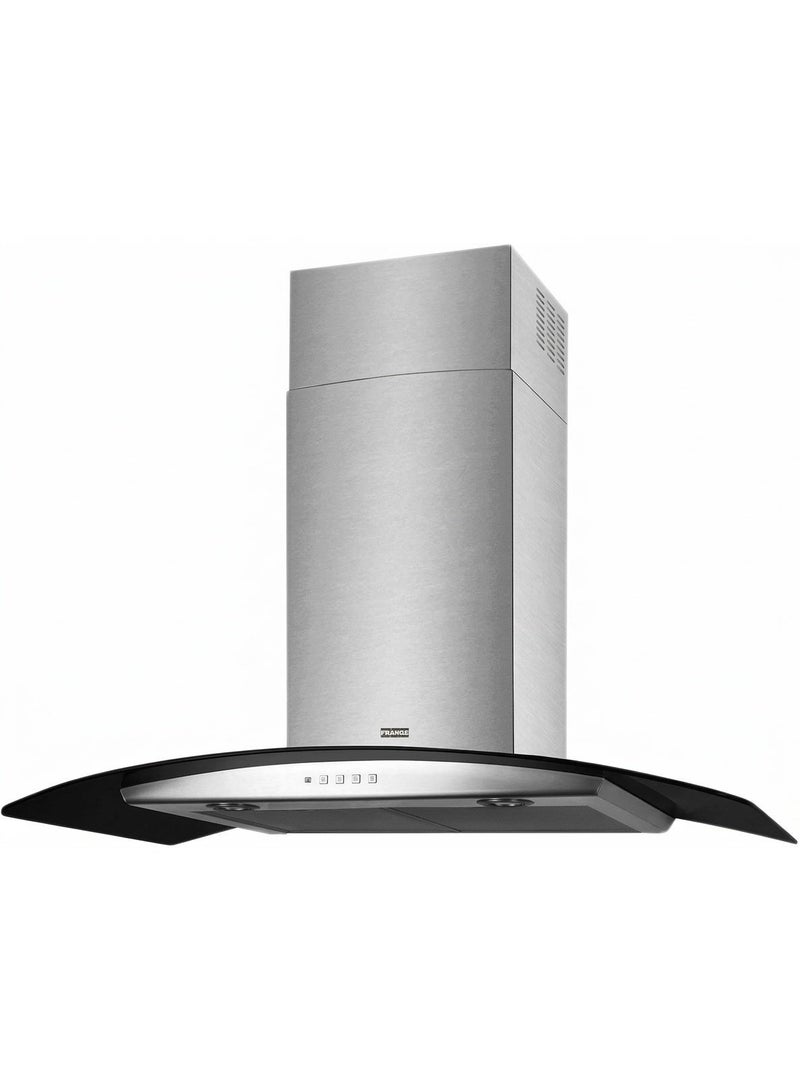franke Kitchen Hood 90 cm Glass Curved 650 M³/H Stainless ,Wall Mounted– FGC 925 BK/XS ,LED(Made in Turkey) - Image 2