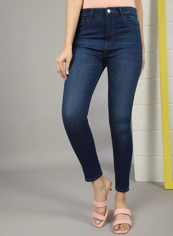 Freehand Freehand Women Blue Skinny Fit Faded Jeans