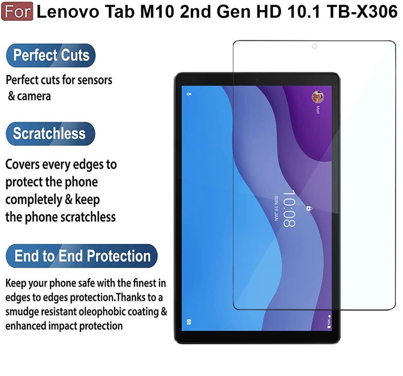 CEDO Lenovo Tab M10 2nd Gen HD (10.1 inch) Tempered Glass | Screen Protector Clear Tempered Glass for Lenovo Tab M10 2nd Generation HD TB-X306 X/F (10.1 inch) - Image 3