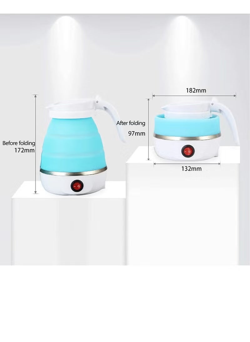 جينيكست غلاية كهربائية محمولة للسفر قابلة للطي غلاية مياه سريعة الغليان 110 فولت - 220 فولت 600 مل للاستخدام المنزلي - Image 4