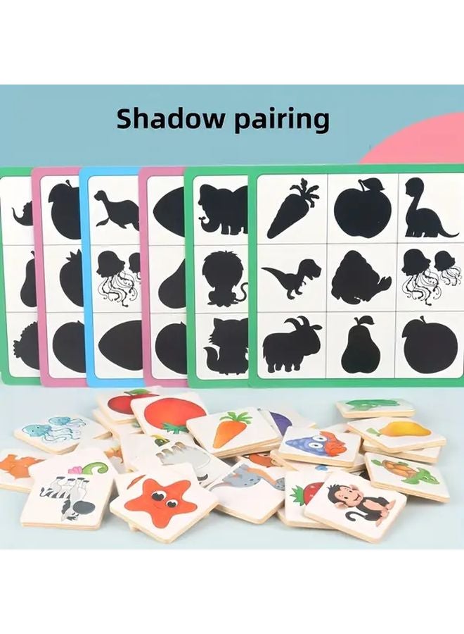 لعبة مطابقة الظل تدريب الدماغ ألغاز الأشكال للأطفال من 3 إلى 6 سنوات - Image 1