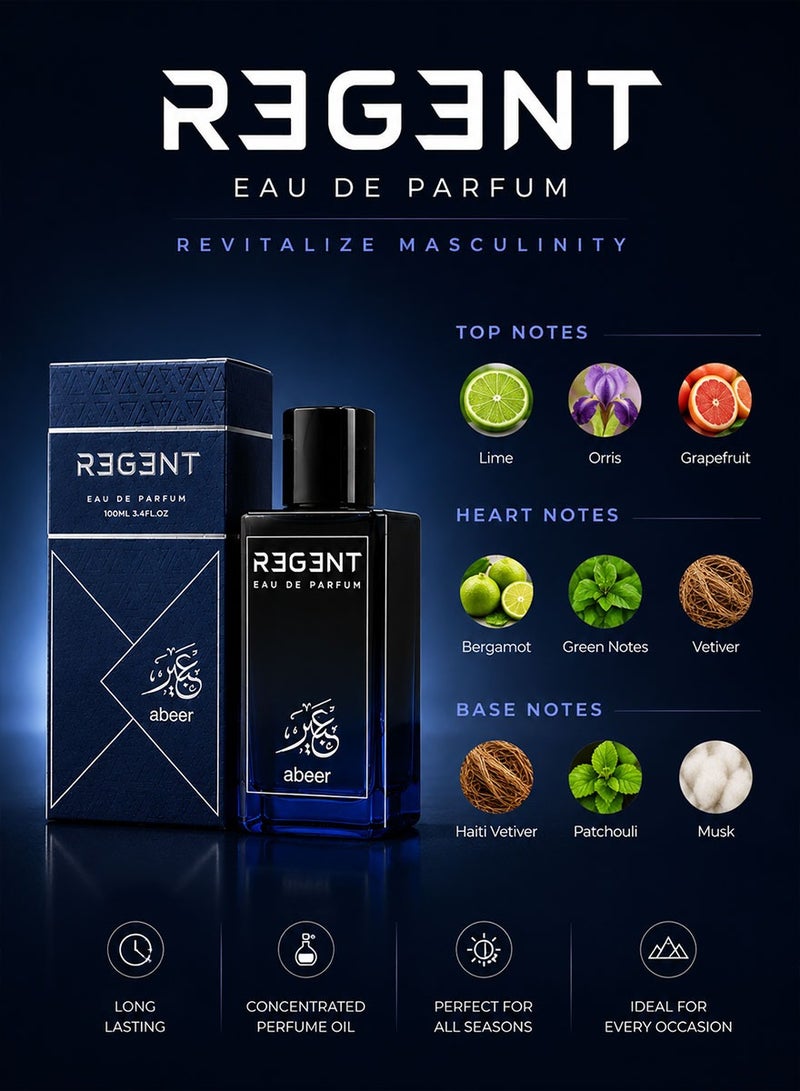 Abeer Regent Eau De Parfum For Men 100 ML - Image 3