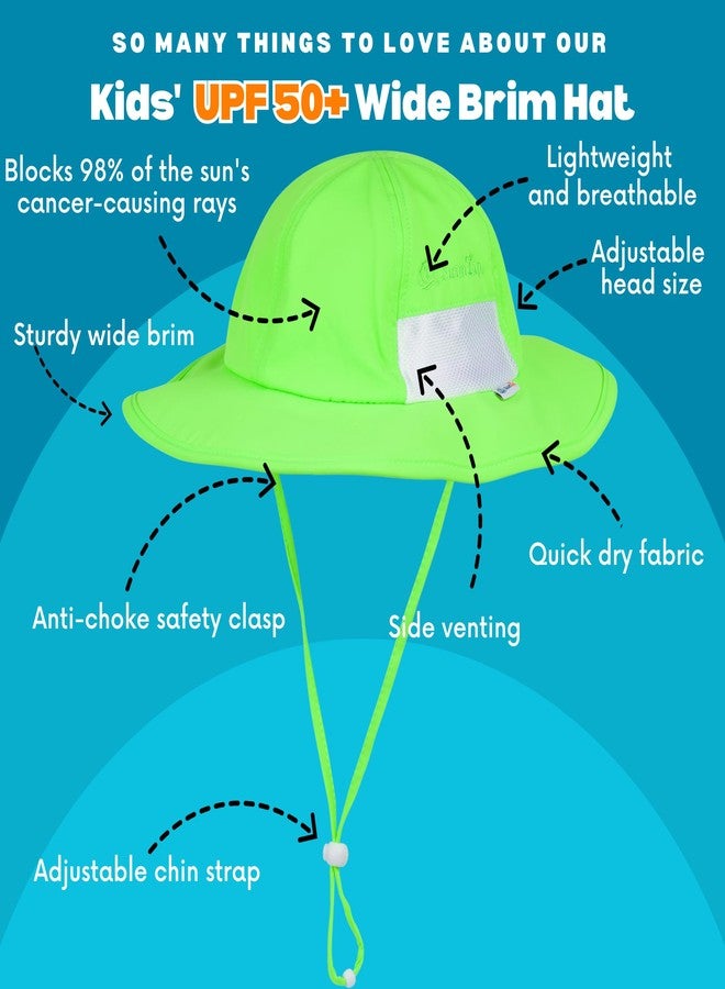 سويم زيب قبعة شمسية واسعة الحواف من SwimZip | حماية من الأشعة فوق البنفسجية بدرجة 50+ للأطفال الرضع والأطفال الصغار والأطفال - Image 3