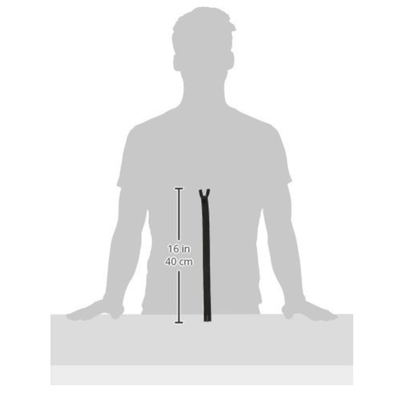 Coats Thread & Zippers F8414-002 Invisible Zipper, 12" to 14", Black - Image 2