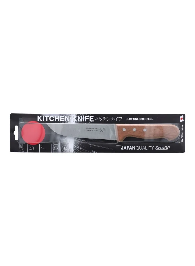 HONEYBEE Stainless Steel Carving Knife Brown and Silver 6 Inch VIX-1000