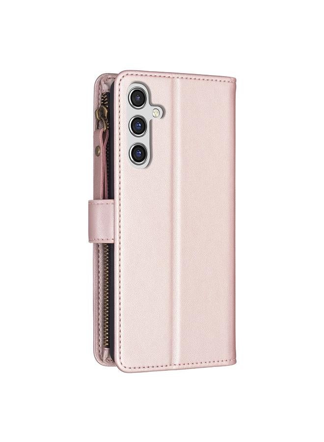 S-TOP Case For Samsung Galaxy A14 9 Card Slots Zipper Wallet Leather Flip Phone Case - Image 3
